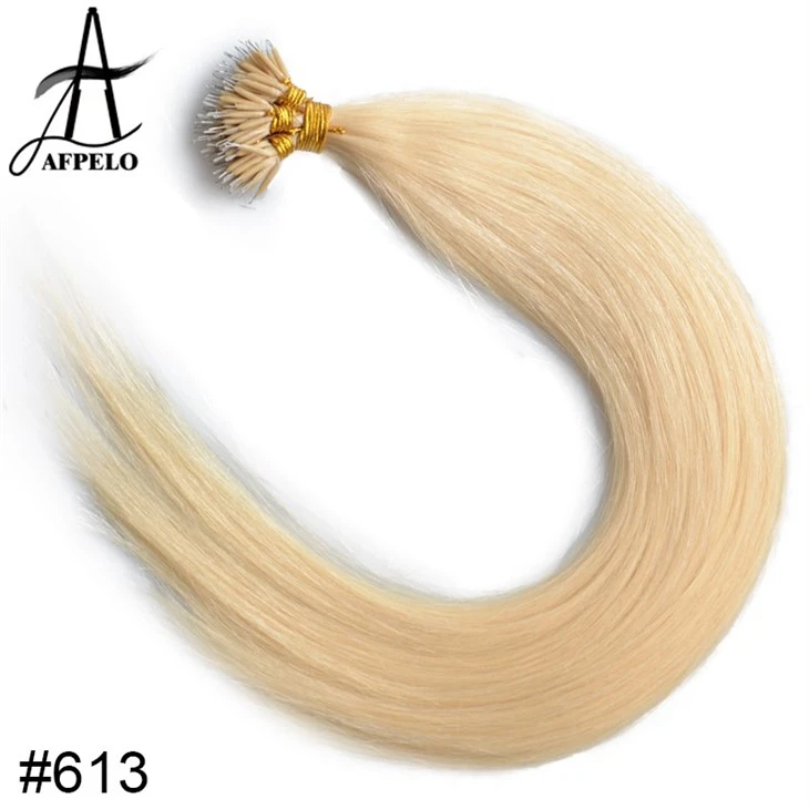 Nano Tip human hair extensions